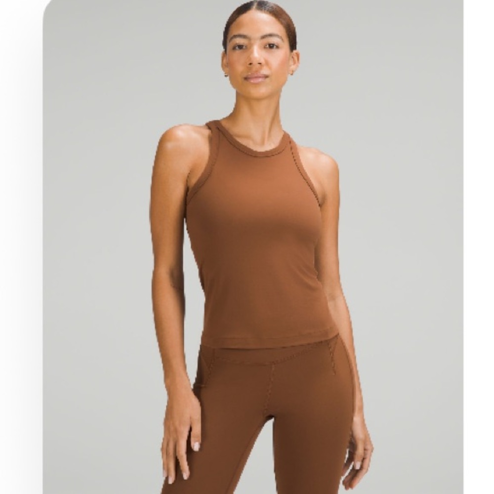 Roasted Brown align lululemon Racerback waist length Tank Top
